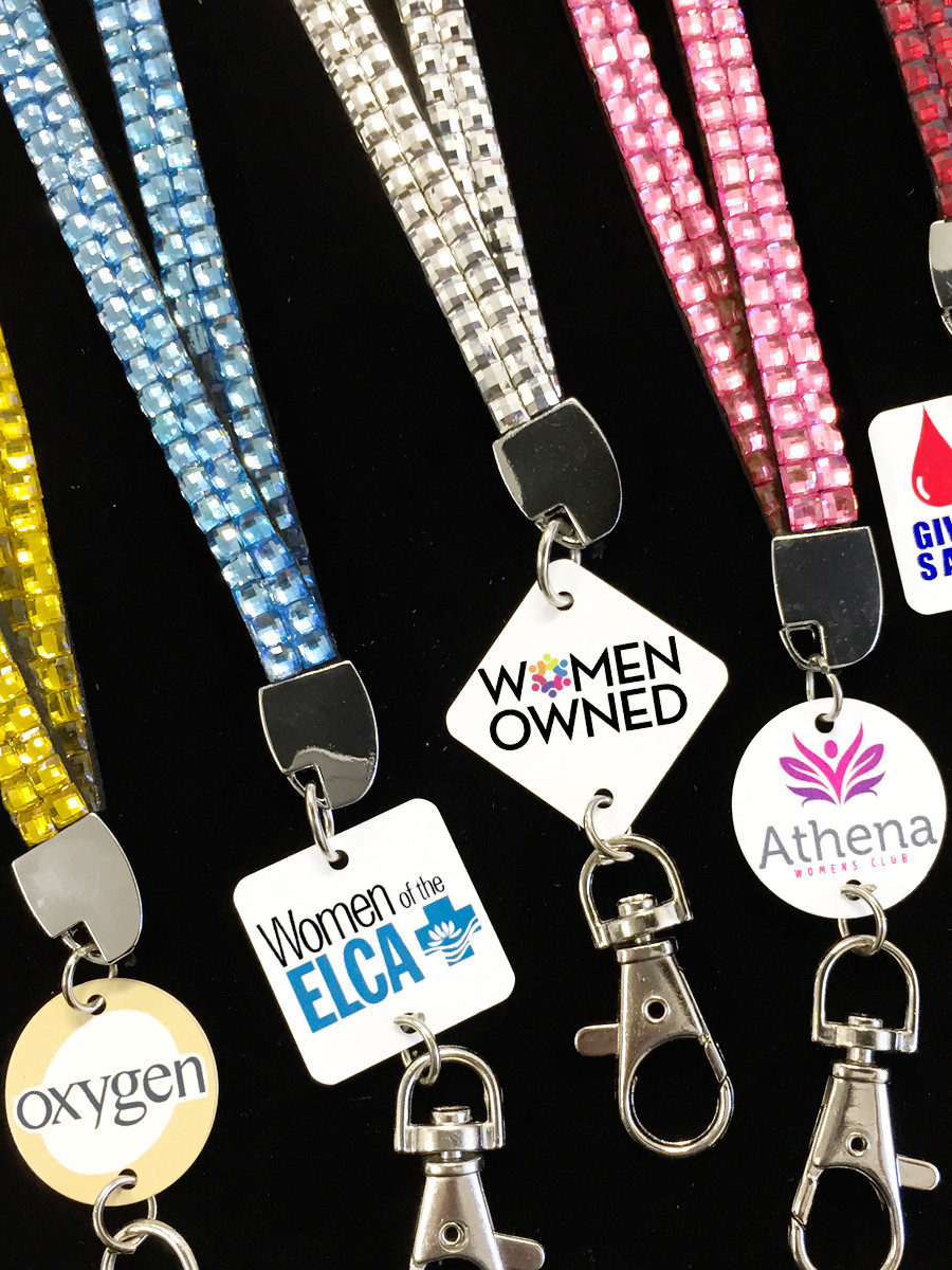 Handcrafted Rhinestone Bling Necklace Lanyard key chain Multi color Handcrafted Rhinestone Bling Necklace Lanyard key chain Multi color