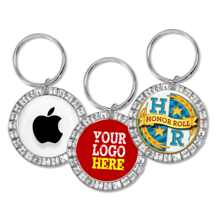 custom round keychains