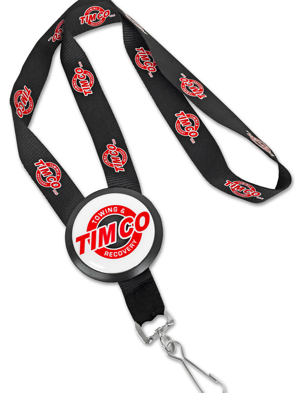 Promotional Customized Economy 1/2 Polyester Lanyard w/ Custom Imprint ID Holder