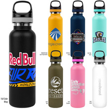 Embark Vacuum Insulated Water Bottle With Powder Coating, Copper Lining And Twist Off Cap With Carry Handle Grip (20 oz.)