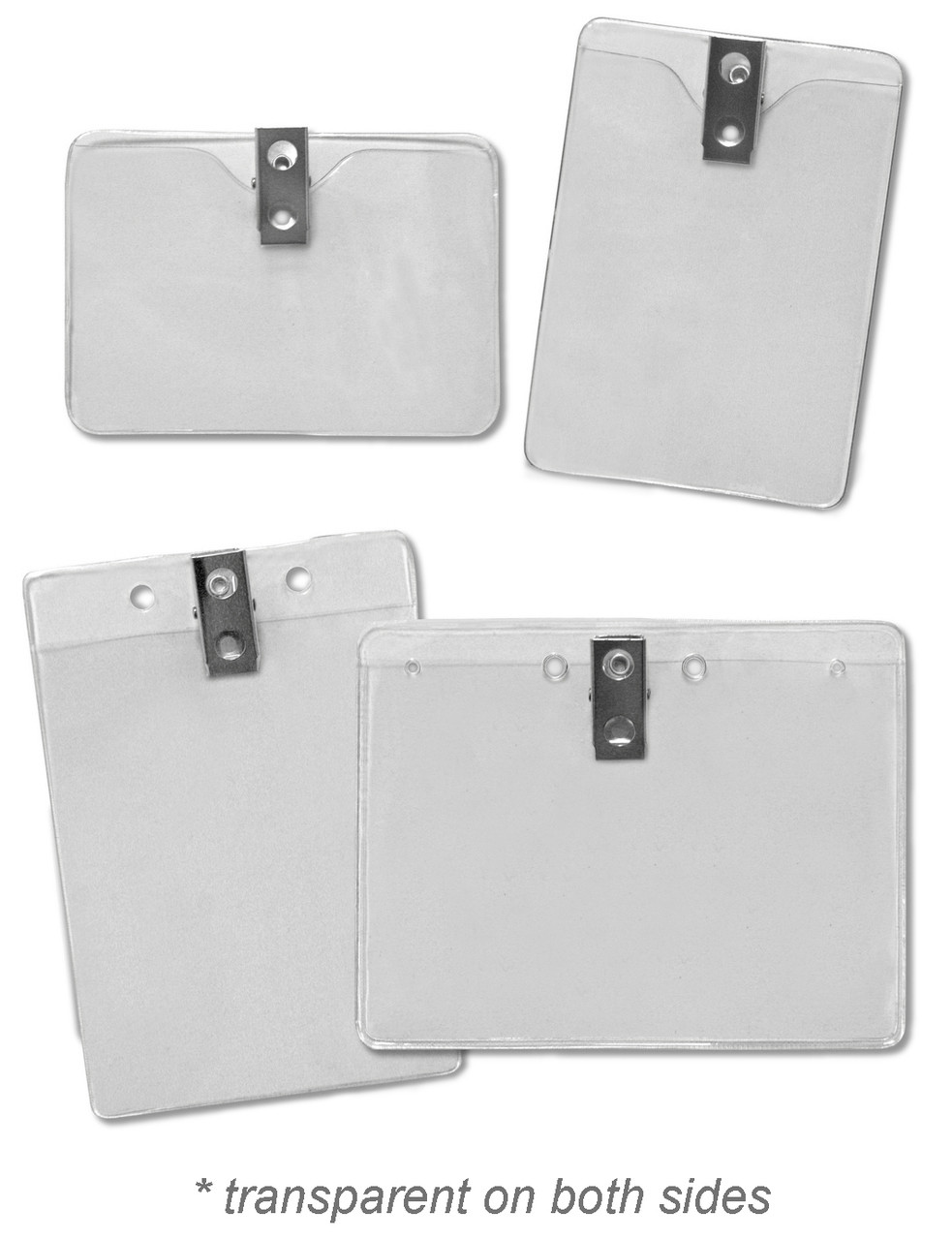 Vinyl Badge Holder with Clip Kenny Products