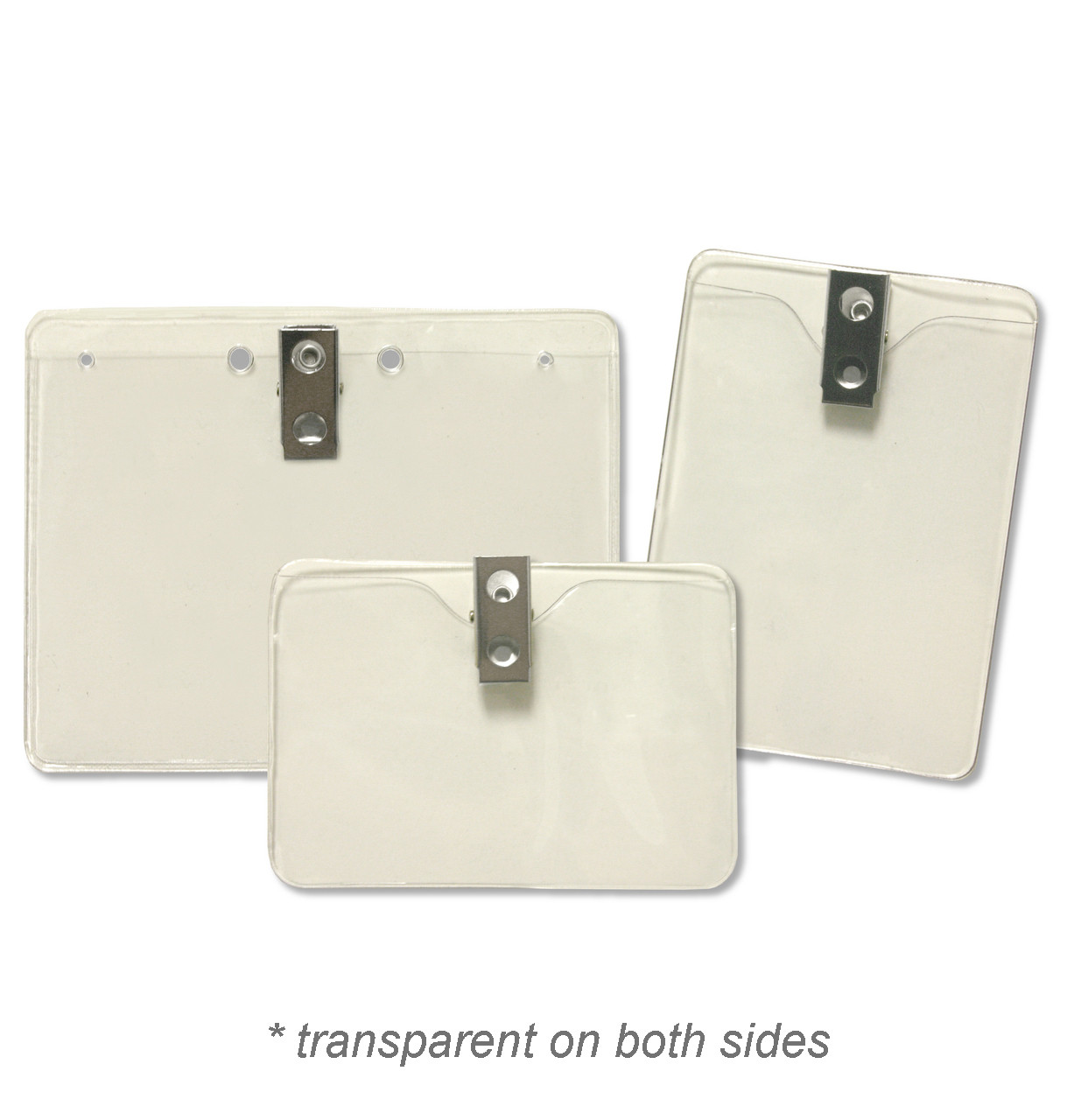 Extra Thick Vinyl Badge Holder with Clip Kenny Products