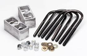 Belltech 2" Lowering Block Kits are an economic way to lower the rear of your Truck. All Belltech lowering blocks are built of die-cast aluminum and are sold as complete kits including cold rolled 1/2'' diameter U-blots with precision rolled threads, SAE plated washers and self locking nuts.

*** Your results may vary. 