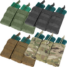 Condor MA27 Triple Open Top .223 or 5.56mm Magazine Pouch- OD Green/ Black/ Coyote Brown/ MultiCam
