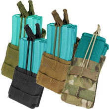 Condor MA42 Open Top Stacker Mag Pouch 2x 5.56 .223 Rifle Magazine- OD Green/ Black/ Coyote Brown/ MultiCam
