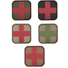 CONDOR 231 Velcro Hook Backing Medic OPS EMS EMT Patch 2" x 2" - OD GREEN/ Black/ MultiCam/ Coyote Brown