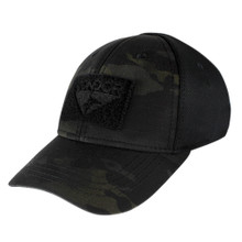 Condor 161080-021 Flex Tactical Cap Military Combat & Hunting Ball- MultiCam Black