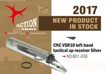 Action Army AAC-B01-030 VSR10 Full CNC Left-Hand Tactical Up Receiver - Sliver