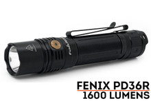 Fenix PD36R Rechargeable Tactical Flashlight - 1600 lumens, 928 Feet, Batteries  Included (1@21700)