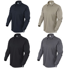Condor 101120 Performance Polo Long Sleeve-Black/ Sand/ Navy Blue/ Graphite