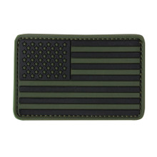 Condor 181004 PVC Flag Patches- OD Green/ Tan/ Navy Blue/ Red/ Coyote Brown