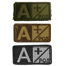 Condor 229A+ Velcro Blood Type Morale Patch A Positive- OD Green, Tan/Brown, Black/Foliage