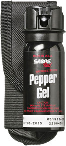 SABRE Red Pepper Gel - Police Strength - 18-Foot (5.5M) Range with Belt Holster EXP: 03/2028