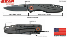 BEAR EDGE 61104 - 3 3/8" FRAME LOCK LIGHTWEIGHT FOLDER W/POCKET CLIP BUILT IN USA (BX)