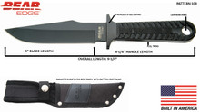 BEAR EDGE 661108 - 9 5/8" G10 HANDLE FIXED BLADE W/BALLISTIC SHEATH BUILT IN USA (BX)