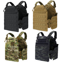 Condor US1218  Molle Tactical Cyclone RS Plate Carrier - Black/ MultiCam/ Coyote Brown
