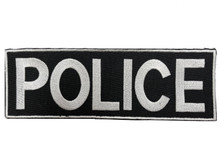 IDO Tactical 11284-1002-W Embroidery Law Enforcement Police Patch White