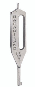 Safariland HK-10 Slotted Standard Stainless Steel Single Handcuff Long Slot Key