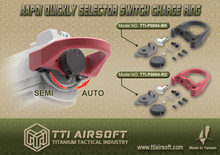 TTI Airsoft TTI-P0004-RD Selector Switch Charge Ring for AAP-01 GBB Pistol (Red)