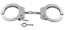 SAFARILAND HIATT BIG GUYS STEEL CHAIN HANDCUFF NICKEL-SL-2003-H