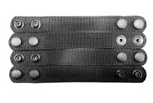 Bianchi 7406 AccuMold 1" Wide Black Snap Belt Keeper - 4 pcs - fit 2.25" Belt