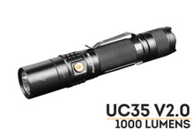Fenix UC35 LED Rechargeable Flashlight 2018 Edition - 1000 lumens, 893 Feet, Batteries Included (1@18650 or 2@CR123A)