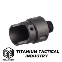 TTI AIRSOFT TTI-P0018 AAP-01 CNC Threaded Receiver Adapter 14mm CCW