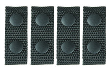 Hero's Pride 1197 Ballistic 1" Deluxe Belt Keepers, Black, 4 Pack, Fits 2.25"W Duty Belt