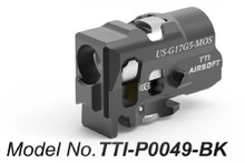 TTI AIRSOFT TTI-P0049-BK Infinity One Piece CNC TDC Hop Up Chamber - Black for Umarex (SRC) Glock G17 Gen5 MOS Airsoft Pistol