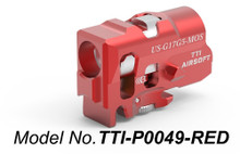 TTI AIRSOFT TTI-P0049-RD Infinity One Piece CNC TDC Hop Up Chamber - Red for Umarex (SRC) Glock G17 Gen5 MOS Airsoft Pistol