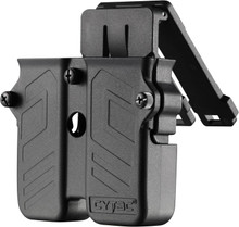 Cytac 1-M1MPU10 Universal Double Magazine Pouch Fit 9mm 10mm .40 .45 Caliber Dual & Single