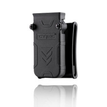 Cytac Universal Single Magazine Pouch with Belt Loop and Teeth Gear. Fits 9MM, .40, .45 Caliber Single or Double Stack Magazines