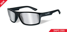 WILEY X PEAK GREY SILVER FLASH LENS/GLOSS BLACK FRAME