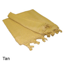 Condor 201-003 Shemagh 100% Cotton Scarf Head Wrap Bandana keffiyeh-  Tan