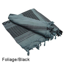 Condor 201-006 Shemagh 100% Cotton Scarf Head Wrap Bandana keffiyeh- Foliage/Black
