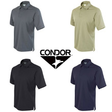 Condor 101060 Performance Tactical Polo Shirt w/Moisture Wicking Knitted