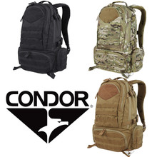 Condor 111073 Tactical Elite Titan Assault Hiking Travel Combat Backpack- Black/ Brown/ Slate