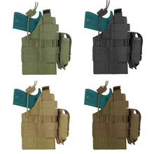 Condor H-1911 Tactical MOLLE Ambidextrous Pistol Holster with Mag Pouch- OD Green/ Black/ Coyote Brown