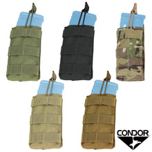 Condor MA18 Open Top Single Mag Pouch 5.56mm .223cal Rifle Magazine- OD Green/ Black/ Coyote Brown/ MultiCam