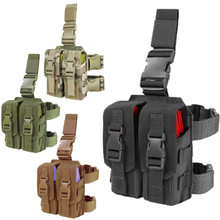 Condor MA65 Drop Leg 5.56mm .223cal Mag Pouch MOLLE Rig Rifle Magazine- OD Green/ Black/ Coyote Brown/ MultiCam