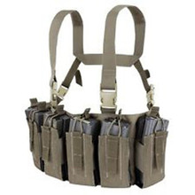 Condor US1051-025 Barrage Chest Rig QD Buckles Holds 12 Rifle Mags -Ranger Green
