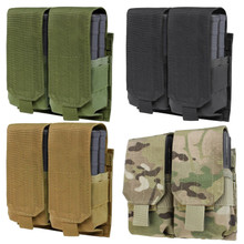 Condor 191089 MOLLE Tactical Double M14 or 7.62 Rifle Magazine Pouch- OD Green/ Black/ Coyote  Brown