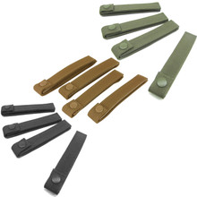 Condor 224 OD 6" MOD Straps 4pk MOLLE PALS Modular Gear Web Attachment Tie- OD Green/ Black/ Tan/ Coyote Brown