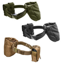Gryffon 90102 Dragonspine Tactical Belt with magazine pouches & drop dump pouch- OD Green/ Black/ Tan