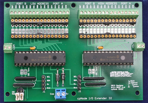 IOX32 Version 2.3 - 32 line i/o expander - Model Railroad Control