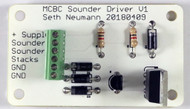Sounder Drive for a single channel of high current (<10A Momemtary) inductive load such as a telegraph sounder