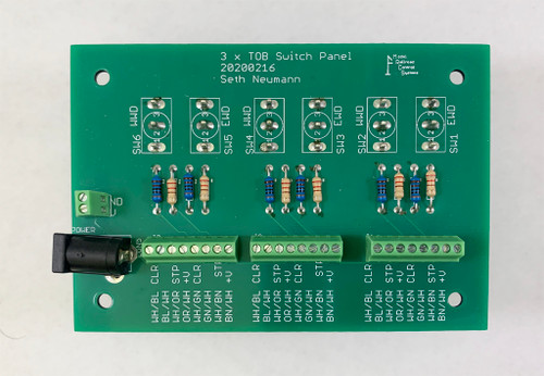 Train Order Board Controller component side, Assembled and Tested