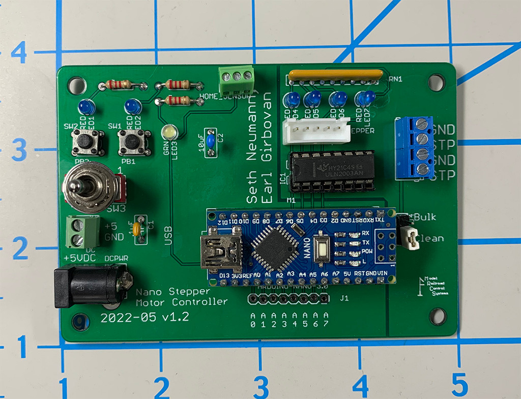 Arduino Nano Stepper Motor Controllers - Model Railroad Control Systems