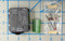 DP16 with Connector and "Goodie Bag" - note the bag is for 2 DP16s and contains a pair of 2.2K resistors, an "actuator pin" and a spare cam pin for each motor. You get a set of those for each DP16
