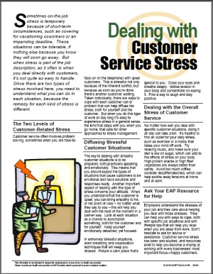 Image for Dealing with Customer Service Stress